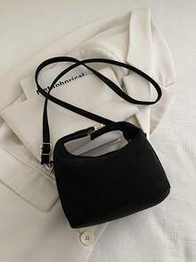 2025新款法式高端编织女士手提包，西式饺子包，小众质感通勤包，多功能托特包 - 黑色 - 查看 9