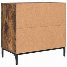 vidaXL Nachttisch Räuchereiche 63,5 x 36 x 61 cm Holzwerkstoff - Gelb - Übersicht 8