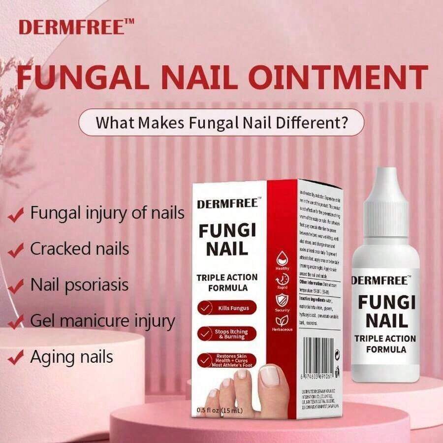 Triple Action Formula For Remove Fungal, Repair And Renewal Damaged Nails, 0.5 Fl Oz,Toenail Fungus Treatment Extra Strength, Antifungal Solution For Toenail Or Fingernail - Default - View 1