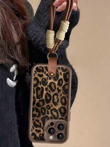 Joivida 极简主义奢华厚防摔腕带豹纹手机壳适用于苹果 和三星手机 - 豹紋腕帶-高級 - 查看 6