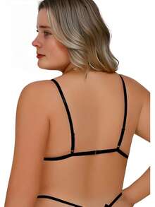 Sexy Plus Size Bodysuit Sensual Lace Feminine Strap Lingerie Husband In A Hurry - Black - View 2