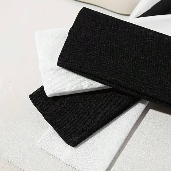 8 piezas Diademas deportivas absorbentes de sudor para mujeres - Elásticas, diademas de yoga y correr antideslizantes, de unicolor, casuales y de moda, accesorios para el cabello