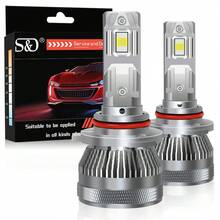 S&D H4 LED Headlight Canbus H7 LED Light Bulbs H1 H11 9005 9006 Car Turbo Lamp 100W 30000LM Headlight Auto Lamp 6500K 12V - White - View 12