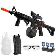 CiJL High Speed M4A1 Electric Gel Balls Gun Toys, Automatic & Manual Dual Modes Water Beads Blaster Toys With Large Magazine, Upgraded Water Bullets Splatter Toys Perfect For Outdoor Games/Beach/Party/Courtyard/Water Games/Grass, Suitable For Christmas/Birthday/Festival/Holidays Gifts, No Include Gel Balls - Black M4A1 - 查看 10