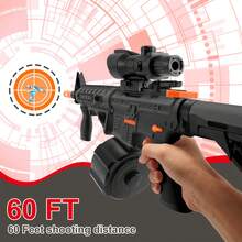 CiJL High Speed M4A1 Electric Gel Balls Gun Toys, Automatic & Manual Dual Modes Water Beads Blaster Toys With Large Magazine, Upgraded Water Bullets Splatter Toys Perfect For Outdoor Games/Beach/Party/Courtyard/Water Games/Grass, Suitable For Christmas/Birthday/Festival/Holidays Gifts, No Include Gel Balls - Black M4A1 - 查看 7