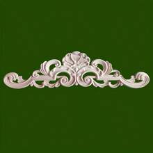 2pcs Unfinished Wooden Carved European Retro Decorative Appliques, Featuring Intricate European Relief Patterns, Suitable For Cabinets, Doors, Furniture, Accent Walls, Entryways, Stairways, Christmas Decor, DIY Decoration, Architectural Trim - Multicolor - View 7