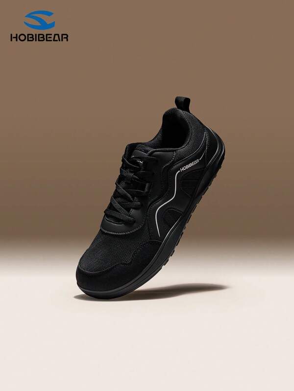 HOBIBEAR Lightweight Breathable Running Shoes, Minimalist Wide Toe Box Soft Sole Men's Sports Sneakers