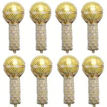 10pcs Colorful Inflatable Microphone -Dynamic Party Gift & Rockstar Themed Event Decoration -Random Colors,Christmas