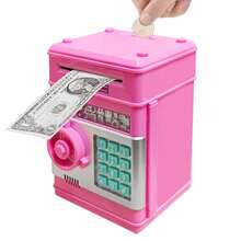 Piggy Banks Money Banks, Automatic Electronic Piggy Bank With Password And Fingerprint Unlocking Simulation, Money Bank Toys For 3 4 5 6 7 8 9 10 Year Old