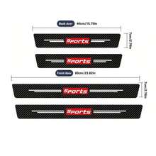 4Pcs Carbon Fiber Style Door Sill Protectors - Sport Anti-Scratch Protective Strips, Waterproof Door Edge Trim For Most Cars, SUVs, Trucks - Universal Fit For BMW, Mercedes, Audi, Etc., Suitable For All Cars - Easy To Install Exterior Accessories - Multicolor - View 10