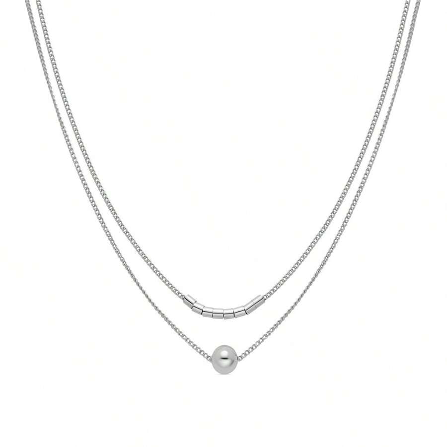 Lux By Lux Rhodium-Plated Necklace - Nothie - 白色 - 查看 1