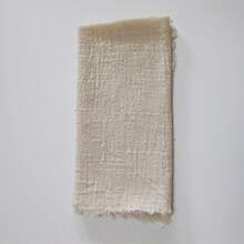 6/24 Pieces Solid Color Tassel Napkins Cloth Viscose 42*42cm/16.5inch Soft And Durable New Year's Eve Party Valentine's Day Casual Lunch At Home Cocktail Receptions Housewarming Pet-Friendly Meal Times Rustic Weddings Baby Showers Breakfast - Flax - View 6