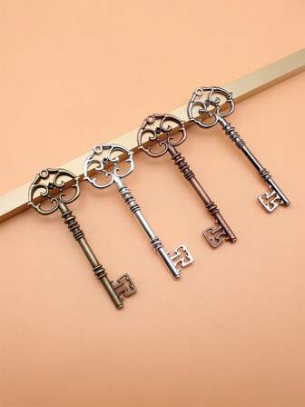 1pc 82x31mm(3.23x1.22inch) Big Key Charms Pendant For DIY Jewelry Making Necklace Keychain Phone Chain Bracelet Making Accessories Handmade Craft Making Findings