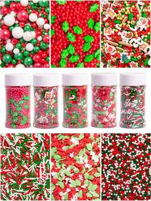 Décorations comestibles pour gâteau de Noël. Comprend un sapin de Noël, une béquille, des flocons de neige, un bonhomme de neige et des perles. Parfait pour les décorations de gâteaux, de cupcakes, de cônes de crème glacée et de desserts. Idéal comme décorations de gâteau pour les fêtes de Noël. Décorations de Noël, pyjamas de Noël, cadeaux de Noël, décoration de Noël