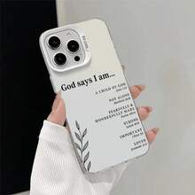 Christian-Themed Phone Case in Black And Silver for Various for iphone Models, Designed to Be Shockproof, Making It a Great Gift for Both Men And