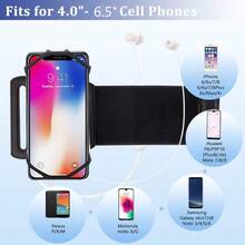 Ml 360°Rotatable Sport Running Forearm Armband Wrist Band Cell Phone Holder Case For IPhone 14 13  Galaxy A13 A12 A22 A32 A51 A42 5G S22 Ultra S21 Ultra S21 FE S22 Plus A02S A03S A04S S2010101 - 黑色 - 查看 6