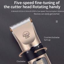 Electric Pet Grooming Kit For Cats And Dogs, USB Rechargeable Pet Electric Clipper Kit For Dogs, 4in 1 Low Noise Cordless Silent Claw Trimmer Nail Grinder, Clippers For Trimming Thick And Thin Hair, Pet Shaver For Small And Large Dogs And Cats. - Clipper + 4PCS Limited Comb - View 8