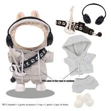 3 Stücke Sweatsuit Set (ohne Plüschpuppe, nur Kleidung und Accessoires) für LABUBU