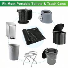Portable Toilet Bags - 8 Gallon Camping Toilet Bags, Travel Potty Bag Portable Toilet, Thickened Camp Toilet Waste Bags 5 Gallon Bucket Toilet, Compostable Trash Bags - 25 PCS - View 6