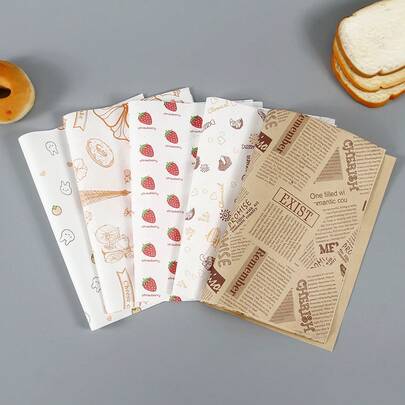 Sandwich Y Disposable Wrapping Paper Food Burger Greaseproof Paper Chicken Roll Coating Paper Plate Mat Paper Wax Paper