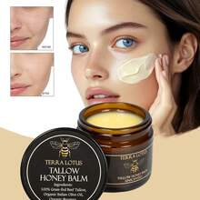 Beef Tallow For Skin - Organic Grass-Fed Whipped Beef Tallow And Honey Balm - Deeply Moisturizing For Face & Body - Natural Skin Care For Soft, Supple Skin - Màu Tím - Xem 2