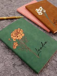 1pc Customized Personalized Notebook, Can Customize Name, Notebook, Work Notebook, Small Notebook, Diary, Writing Journal, Blank Notebook, Paperage Notebook - Multicolor - View 3