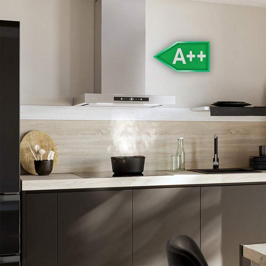 Cecotec Bolero Flux TT 608000 Slim Glass Black A++ T Bolero Flux TT 608000 Slim Glass Black A++ Dunstabzugshaube 60cm breit, - Verschiedenfarbig - Übersicht 1