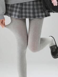 1条200克秋冬季保暖连裤袜，竖条纹，防勾丝，高腰紧身，日系JK风格，舒适保暖 - 彩色 - 查看 9