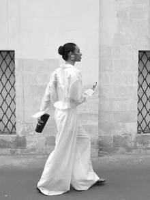 轻盈宽松衬衫、优雅上衣、防晒外套 - 白色 - 查看 4