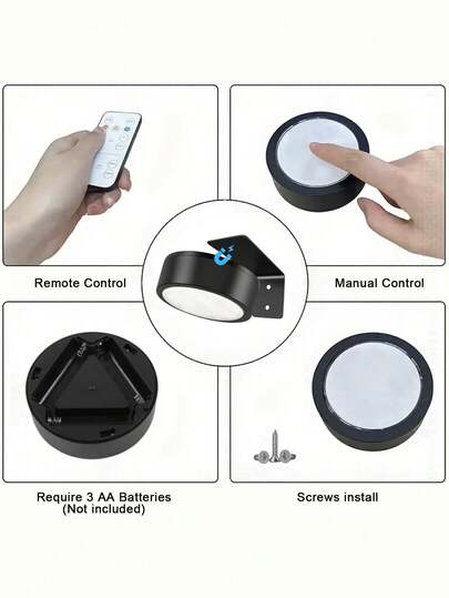 Magnetic LED Wand Verlichting Remote Control, Dimmable, Temperatures, Timer Function, Moderne Lamp Gallery, Stairwell, Corridor, Bedroom Picture Frame view 9