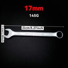 6-21mm 铬钒钢双六角扳手套装，哑光六角和开口式汽车维修工具