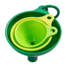 3 Pieces Set Of Multifunctional Silicone Kitchen Funnels For Cooking And Baking Cans, Easy To Fill With Oil, Syrup, Juice, Reusable, Sturdy, Easy To Clean, Heart-Folding Funnel Set, Funnel Divider, Creative Plastic Set, Small And Large, Large-Caliber Oil And Wine Funnel, Kitchen Tool Funnel 3 Pieces Set