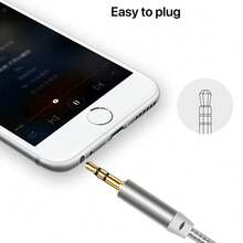 Cáp chuyển đổi đầu cắm 3.5mm đực sang 3.5mm đực, dài 3.3FT/100cm, phụ kiện âm thanh ô tô, cáp AUX. - Nhiều màu - Xem 8