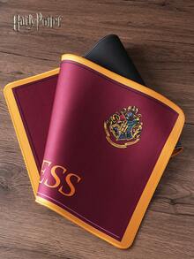 Warner Bros 1 pieza Alfombrilla de ratón grande con diseño de la plataforma 9 3/4 de Hogwarts de Harry Potter con licencia oficial, accesorio de computadora, artículo de oficina, impermeable y antideslizante, regalo de cumpleaños/boda/San Valentín - Rojo - Ver 3