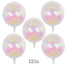 60in/50in/32in/10in Oversized Colorful 4D Balloon, Suitable For Weddings, Birthdays, Anniversaries, Fashion Parties, Back To School, Summer Parties, New Year, Christmas Decorations