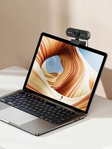 1080P HD USB Webcam With Built-In Microphone, Suitable For Laptops And Desktops, Designed For Home Online Courses, Live Streaming And HD Video Conferencing - Black - View 2