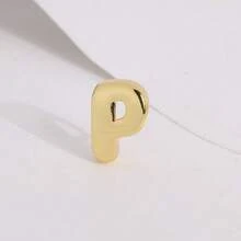 Hạt nối 26 chữ cái mạ vàng 18K, vòng tay tự làm thắt nút dành cho nữ, trang sức thời trang, quà tặng. - Vàng - Xem 18
