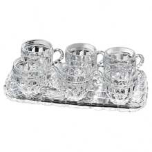 European Style Crystal Heat-Resistant Glass Cup, Home Use Anti-Scald Flower Tea Cup, Juice Cup, Luxury Water Cup Set, High Temperature Resistant Glassware - Multicolor - View 5