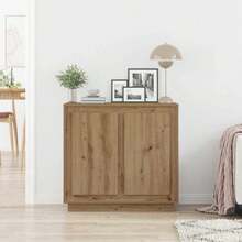 vidaXL Handgefertigtes Eichen-Sideboard, 80 x 34 x 75 cm
