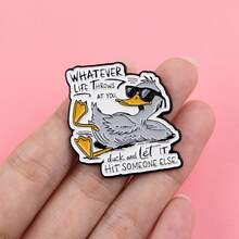 Cartoon Tiere Zitat Soft Emaille Pin Anstecknadeln Abzeichen auf Rucksack Damen Brosche Kleidung Geschenk Schmuck Mode Accessoires