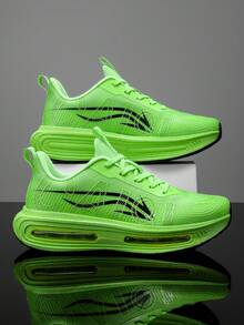 L.S.W.P Men's Running Shoes, Featuring Breathable Mesh Design For Maximum Comfort. Outdoor Shock-Absorbing Running Shoes With High-Rebound Cushioning Technology For Smooth And Comfortable Running, Enhanced Support, Fashionable White Design Suitable For Sports Performance And Everyday Wear