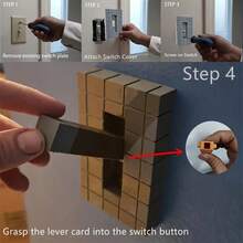 1 pieza Tablero de interruptor con estilo de píxeles, diseñado de manera creativa, fácil de instalar, la opción perfecta para la decoración navideña y la decoración del hogar