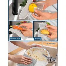 10/5pcs Magic Cleaning Cloth Thickened Double -Sided Metal Steel Wire Rags Kitchen Dish Pot Washdishing Cloths Towel Clean Tools - Bạc - Xem 3