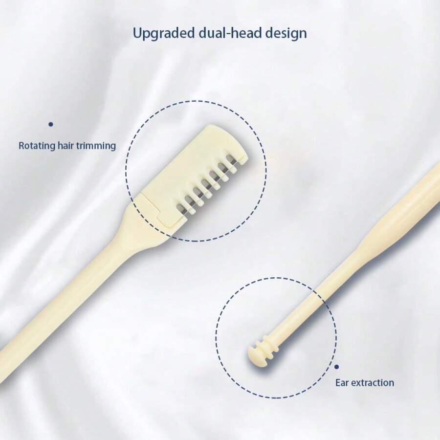 1pc Portable Manual Nose Hair Trimmer Double Head Nose Hair Trimmer Clipper Cutter Nose Hair Removal