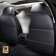 5-Seat Car Seat Covers, Breathable PU Leather With Lumbar Support, 360° Full Wrap Around, Universal For All Seasons