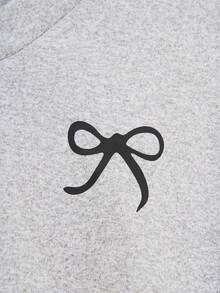 Damen Einfarbiges Graues Lässig V-Ausschnitt Kurzarm T-Shirt, leicht dehnbar, geeignet für Lässig ausflüge, schlankend und taillierend, tolles Geschenk zu Halloween, Weihnachten - Grau - Übersicht 2