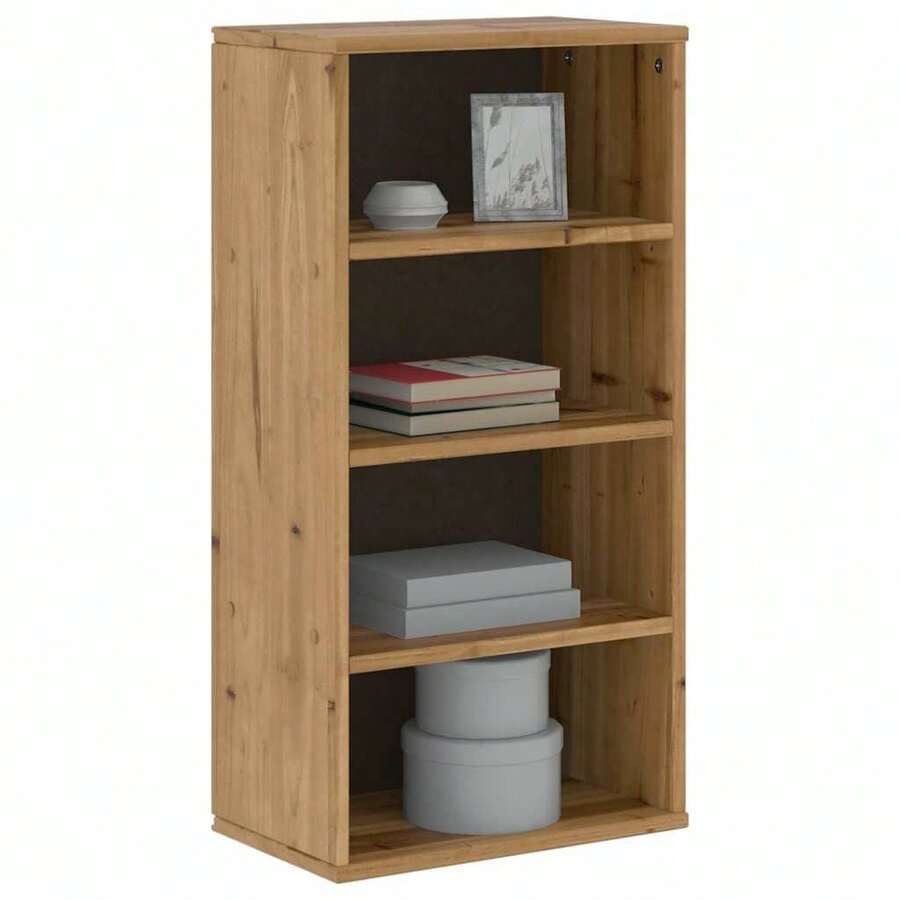 vidaXL Mobiletto ODDA 40x24x79 cm in legno massello di pino - Giallo - Visualizzare 1