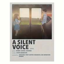 Silent Voice" Unframed Canvas Art Poster 12x16" - Perfect For Bedroom, Living Room & Home Decor Ideal Gift For Friends & Family, Perfect For Room Decor - A - View 1