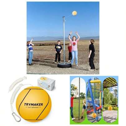 Tetherball, Tether Balls And Rope Set, Tetherball And Adults Backyard Outdoors