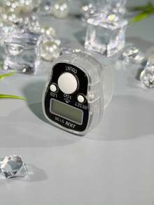 带蜂鸣声的新型 LED 闪光发光手指计数器、透明多色拼图计数器、电子念珠计数器、念珠计数器、多用途计数器、小巧时尚的戒指、男女便携式计数器,适用于节日礼物、祈祷计数等。 - 彩色 - 查看 4